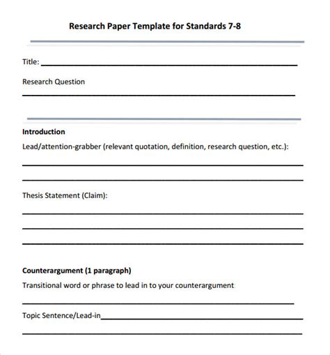 template for research paper.